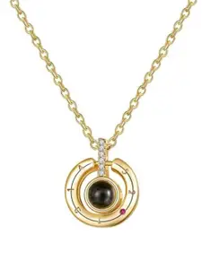 MYKI Women I LOVE YOU In 100 Language Projection Pendant With Chain