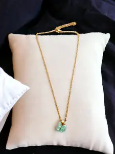 MYKI Sweet Butterfly Pendant Chain for Women & Girls (Green)