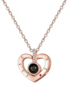 MYKI Gold-Plated Heart Shaped Pendant with Chain