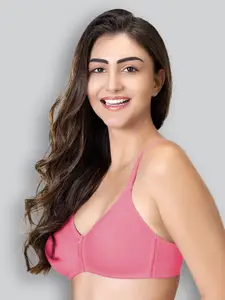 LYRA Cotton Rich Mesh Ladder Wire Free Moulded and Seamless Bra