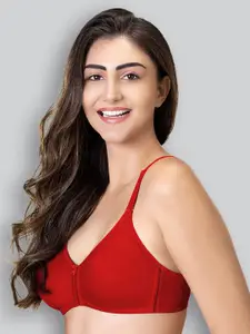 LYRA Cotton Rich Mesh Ladder Wire Free Moulded and Seamless Bra