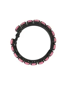 I Jewels Women Pearl Kada Slip-On Bracelet