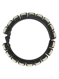 I Jewels Women Pearl Kada Slip-On Bracelet