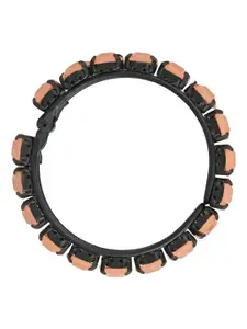 I Jewels Women Pearl Kada Slip-On Bracelet