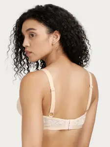 Rosaline by Zivame Nude-Coloured Solid Non-Wired Non Padded Everyday Bra