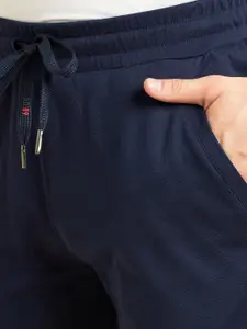 Sweet Dreams Men Navy Blue Mid-Rise Slim Fit Shorts