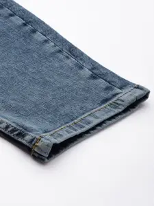 Allen Solly Woman High-Rise Heavy Fade Stretchable Cropped Jeans