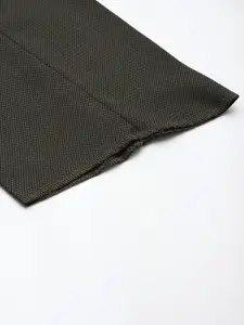 Van Heusen Men Textured Slim Fit Trousers