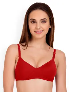 Tweens Pack of 3 Red Full-Coverage T-shirt Bras TW91301