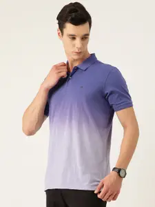 Peter England Pure Cotton Dyed Polo Collar T-shirt