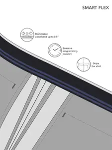 Arrow Sport Men Auto Flex Solid Casual Trousers