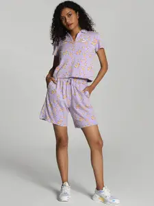 Puma Women AOP Printed Relaxed Fit Shorts