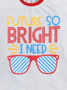 Todd N Teen Boys Pack Of 2 Printed Pure Cotton T-shirt With Trousers