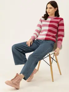 DressBerry Acrylic Striped Pullover