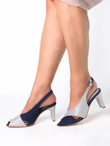 Monrow Addison Suede Slim Peep Toes With Backstrap