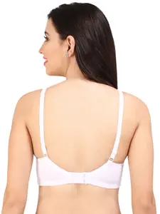 Bralux White Solid Non-Wired Non Padded Everyday Bra