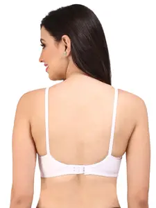 Bralux White Solid Non-Wired Non Padded Everyday Bra