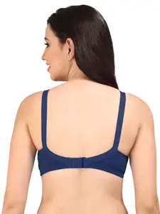Bralux Navy Blue Solid Non-Wired Non Padded Everyday Bra