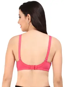 Bralux Pink Solid Non-Wired Non Padded Everyday Bra
