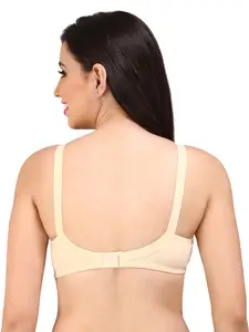 Bralux Beige Solid Non-Wired Non Padded Everyday Bra