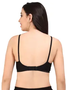 Bralux Black Solid Non-Wired Non Padded Everyday Bra
