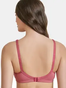 MAROON Cotton Non Padded All Day Comfort Full Coverage Seamless Super Support Bra