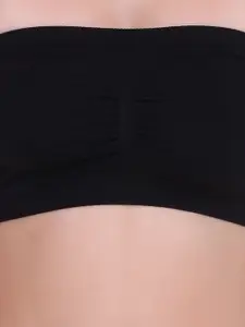 PLUMBURY Medium Coverage Lightly Padded All Day Comfort Rapid Dry Seamless Bandeau Bra