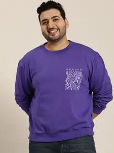 Sztori Plus Size Printed Sweatshirt