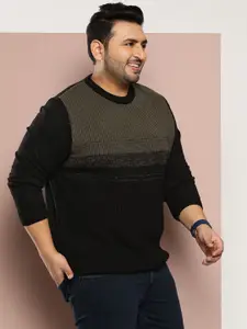 Sztori Plus Size Cable Knit Acrylic Pullover