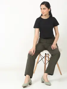 Flat n Heels Textured Block Heel Pumps