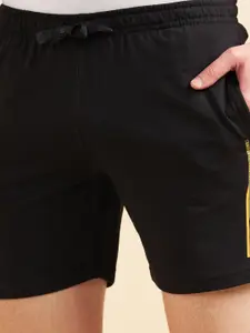 Sweet Dreams Men Black Mid-Rise Regular Shorts