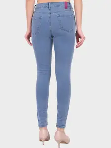 DressBerry Women Blue Mid Rise Skinny Fit Denim Jeans