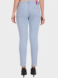 DressBerry Women Blue Mid Rise Skinny Fit Denim Jeans