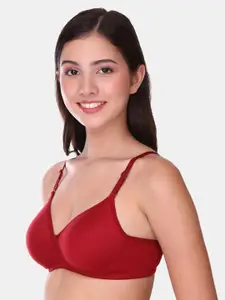 POOJA RAGENEE Full Coverage Lightly Padded All Day Comfort Seamless T-shirt Bra