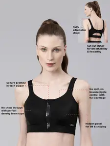 Enamor Padded Non-Wired Full Coverage Super Grip for Bounce Control Sports Bra