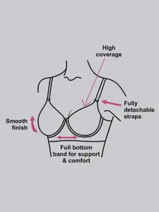 Enamor Padded Wired Full Coverage Eco-Friendly Ultra-Light Smooth Fabric T-Shirt Bra