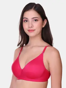 POOJA RAGENEE Seamless Lightly Padded Non-Wired Full Coverage Bra