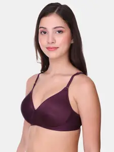 POOJA RAGENEE Seamless Lightly Padded Non-Wired Full Coverage Bra