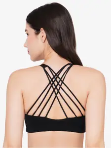 Inner Sense Removable Padding Seamless Full Coverage Antimicrobial Sports Bra