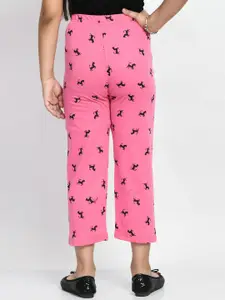 BAESD Girls Pack Of 4 Printed Cotton Cropped Lounge Pants
