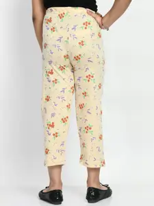 BAESD Girls Pack Of 4 Conversatioanl Printed Pure Cotton Lounge Pants