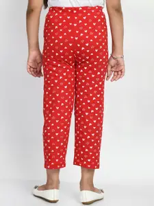 BAESD Girls Pack Of 4 Printed Cotton Lounge Pants