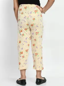 BAESD Girls Pack Of 4 Printed Cotton Cropped Lounge Pants