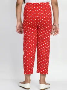 BAESD Girls Pack Of 4 Printed Pure Cotton Lounge Pants