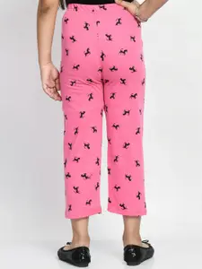 BAESD Girls Pack Of 4 Printed Pure Cotton Lounge Pants