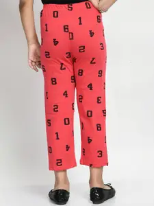 BAESD Girls Pack Of 4 Printed Pure Cotton Lounge Pants