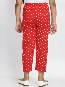 BAESD Girls Pack Of 4 Printed Pure Cotton Lounge Pants