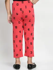 BAESD Girls Pack Of 4 Printed Pure Cotton Lounge Pants