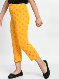 BAESD Girls Pack Of 4 Printed Pure Cotton Lounge Pants