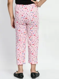 BAESD Girls Pack Of 3 Printed Pure Cotton Lounge Pants